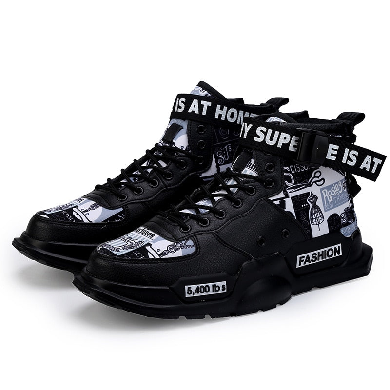 2022 Platform Sneakers Men Summer Breathable Casual Shoes Luxury Brand High Quality Red Trendy Male Shoe Tenis Zapatillas Hombre