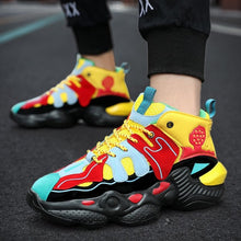 Load image into Gallery viewer, Colorful Hip Hop Men Chunky Sneakers Casual Dad Shoes High Top Lightweight Sports Fashion Men Shoes Basket Tenis Masculino