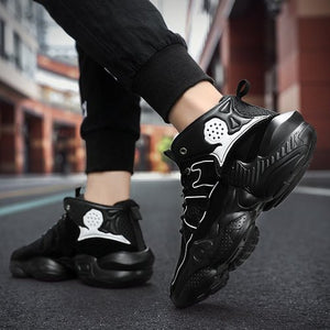 Colorful Hip Hop Men Chunky Sneakers Casual Dad Shoes High Top Lightweight Sports Fashion Men Shoes Basket Tenis Masculino