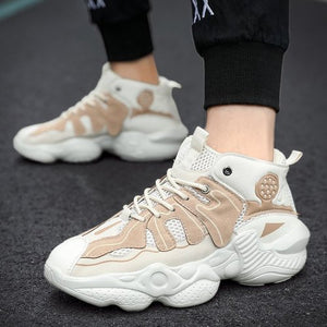 Colorful Hip Hop Men Chunky Sneakers Casual Dad Shoes High Top Lightweight Sports Fashion Men Shoes Basket Tenis Masculino